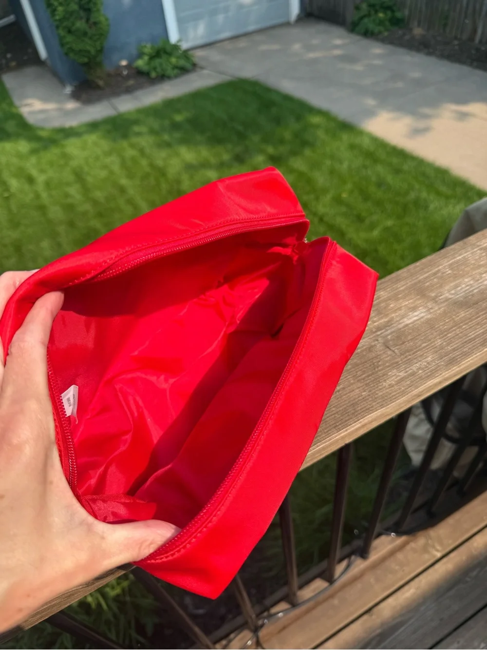 Shiraleah Red 'GLAM' Cosmetic Pouch